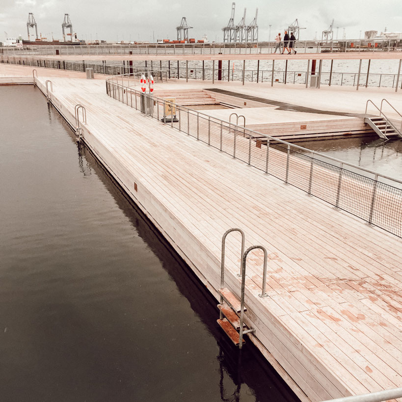 Havnebadet Bassin 7. Aarhus Ø.

