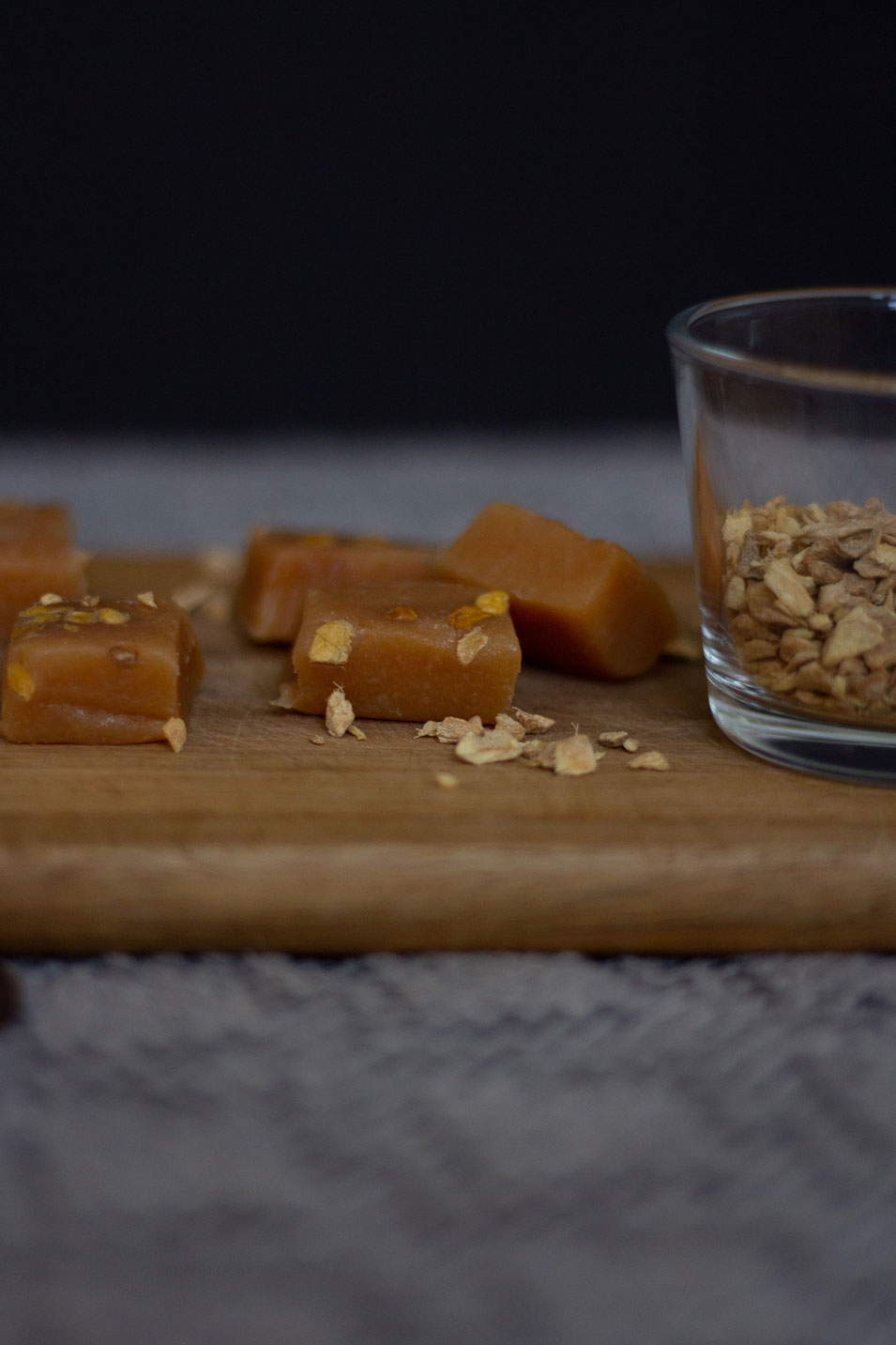 Karamellbonbons mit Ingwer