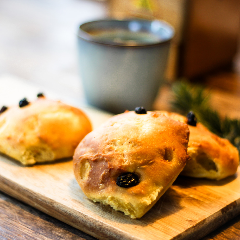 Lucia Brötchen gebacken