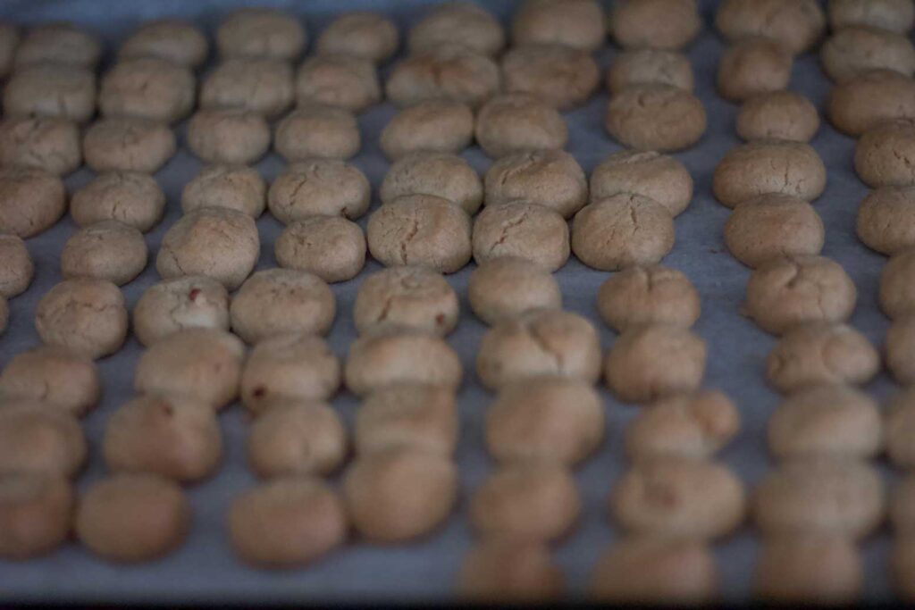 Pfeffernüsse fertig gebacken